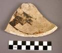 Ceramic body sherd, polychrome ware, faded