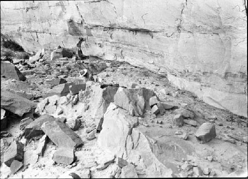 Barrier Canyon Site From East - Showing Bowers and Chaffin