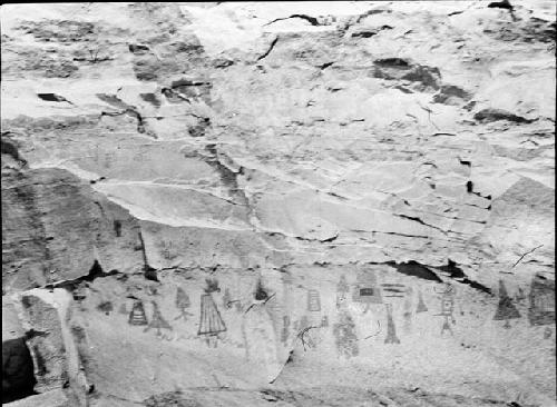 Pictographs on Northwest Wall of Canyon