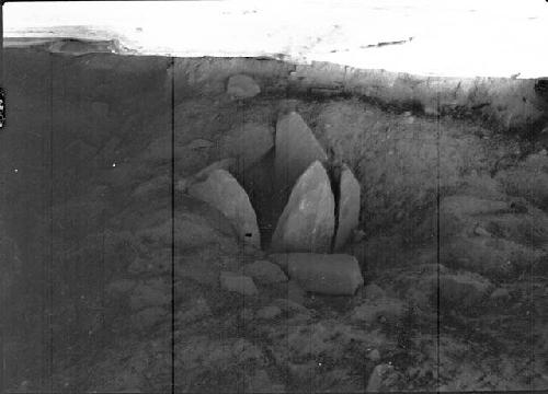 Cist, Marked With Stones