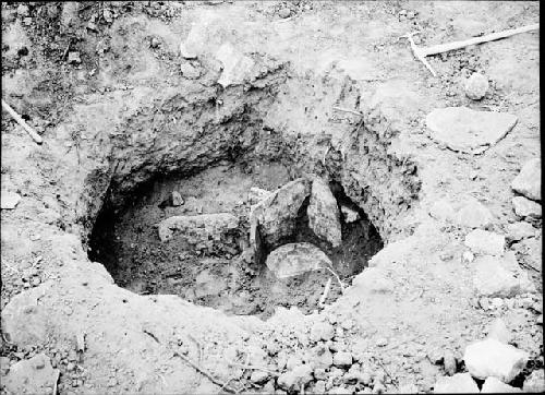 Pit Southwest of Kiva 2, Partially Excavated