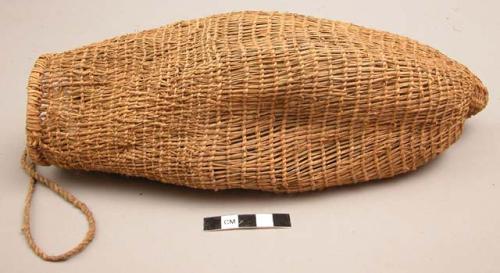 Woven, round base basket