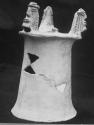 Las Charcas type, 3-pronged (effigy) incensario