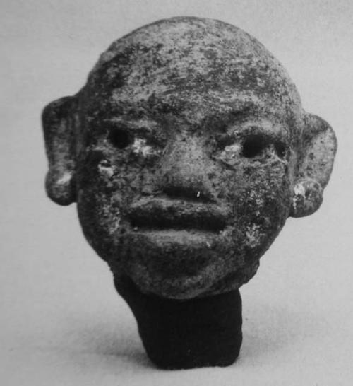 Figurine heads, (2) Las Charcas Phase