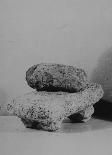 Metate of limestone