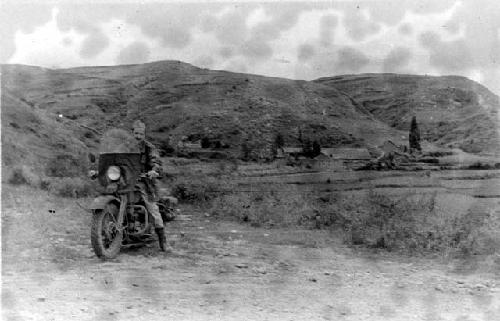 Man on a motorcycle