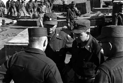 Military Men; Wooden Crates