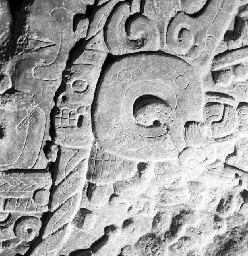 Detail of Stela 31 at Tikal