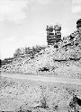 Twin Rock Formation by Road, east of Bluff