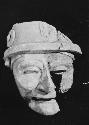 Large size effigy head,  man (A-110), ht. 14.9 cm