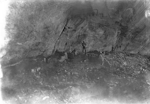 Excavated Rooms From Ledge By Turkey Kiva, Brown and Disher