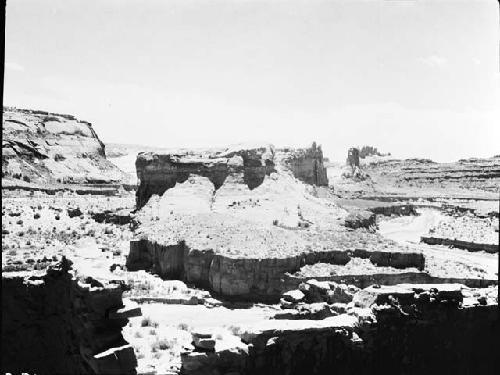 Monuments Across the Chinle From Poncho House