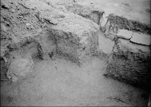 Pit House B, Looking North Through Passage to Main Room