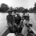 Linga family on river at Sayaxche