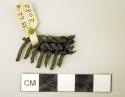 Charred basketry selvage, possibly sandal