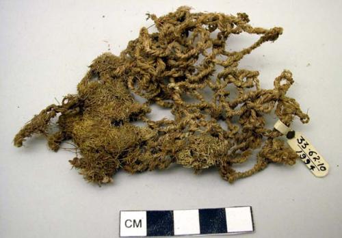 Fragment of coiled bag without foundation