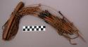 Set of bird snares used in catching wild jungle-fowl alive