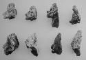 Figurine heads (8), profiles