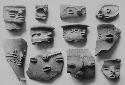 Human Face fragments-for descriptions see catalogue card.