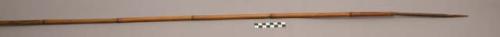 Bamboo arrow ("pom") with untanged hardwood point. Used for pig and +