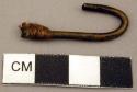 Tool fragment, bronze wire hook with plant fiber wrapped around end