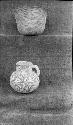 Coiled Bowl and Black and White Ware Pitcher - Heister Coll. Pueblo