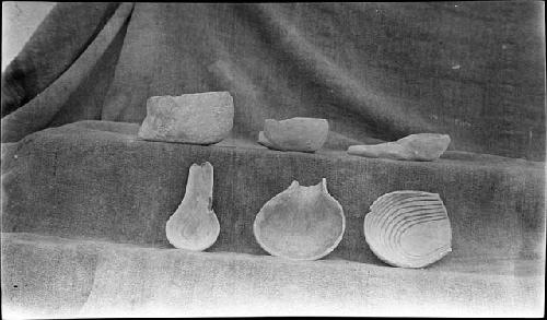 Six Ceramic Pieces - Harvey Coll. Pueblo