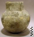 Undecorated pottery jar