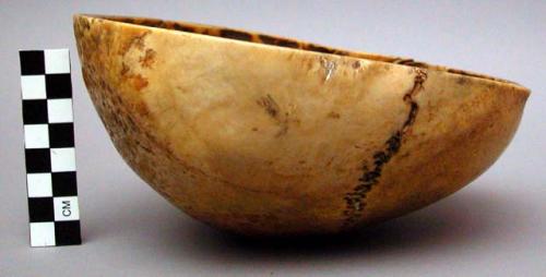 Begging bowl made from a lama's skull - part of lama's equipment +