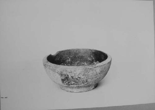 Slateware bowl annular base