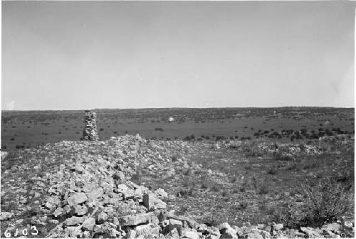 Ruin on Hill 2.5 Miles to the South - From the West