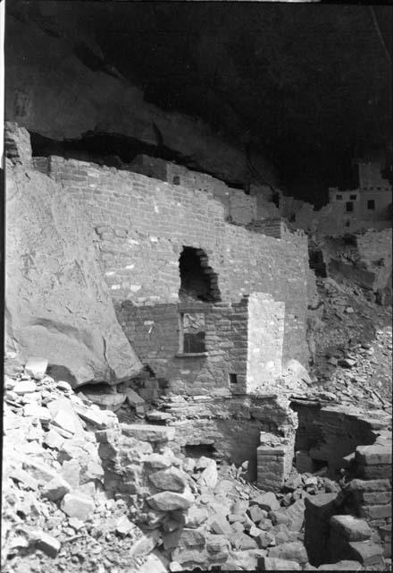 Kiva H and - The Hole in Front Wall From Between Kivas F and G