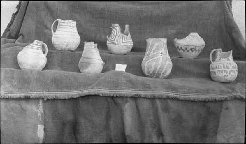 Black and White Ware Pieces - Harvey Coll. Pueblo