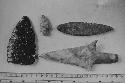 2 projectile points and 2 knives