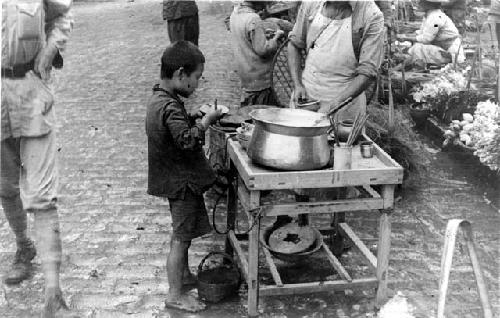 Boy eating