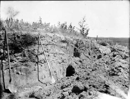 Mound Excavation With Shovels