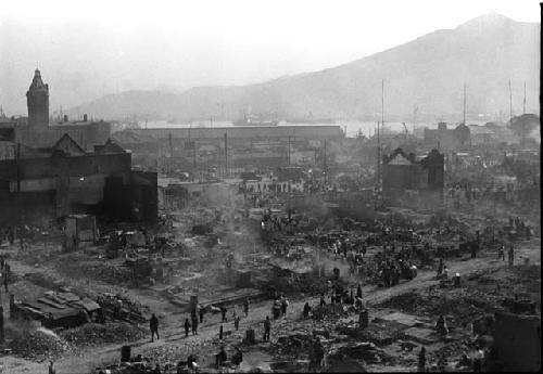 Overview of Pusan after fire