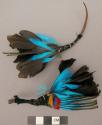 Pair feather earrings for festivals