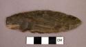 unstemmed projectile point