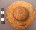 Palm leaf hat, miniature