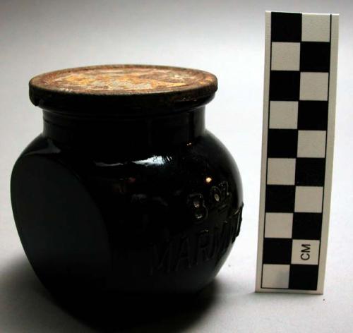 Jar of soot - used in painting tapa cloth