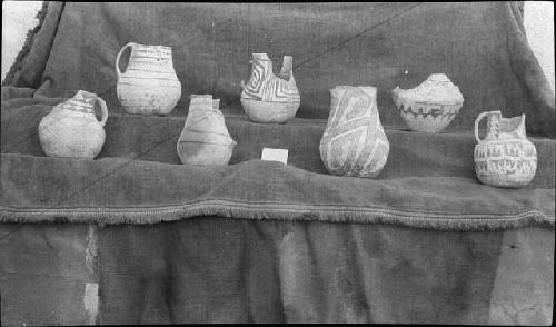 Black and White Ware Pieces - Harvey Coll. Pueblo