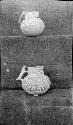 Two Ceramic Jars With Effigy Handles - Heister Coll.