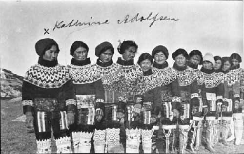 Group of Girls in Local Dress