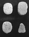 Bark beaters used as rubbing stones B-8  #55-586; 55-297; 54-149; 55-607