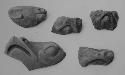 Fragments of frog ("sapo") pots (5). Miraflores.