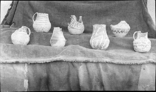 Black and White Ware Pieces - Harvey Coll. Pueblo