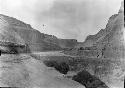 View of River Through Canyon