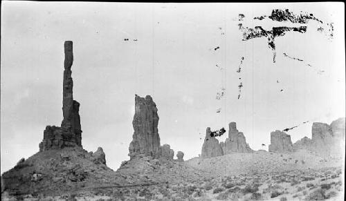 Monument Valley -- showing monuments