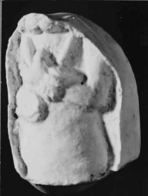 Plaster positives made from 2 moulds  a, C-88, male body with arm across chest